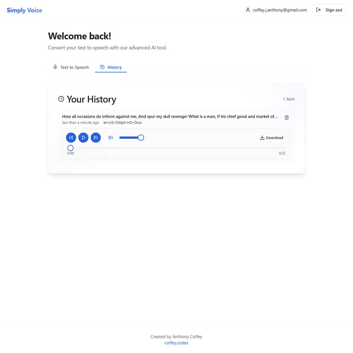 Simply Voice — Text-to-Speech App — screenshot 3