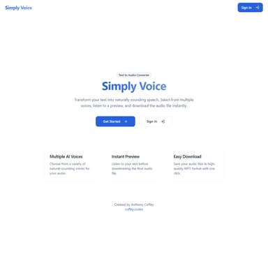 Simply Voice — Text-to-Speech App logo